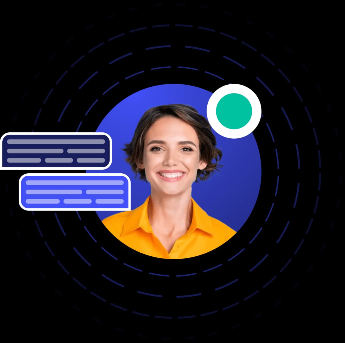 Illustration de l'application avec 3 téléphones